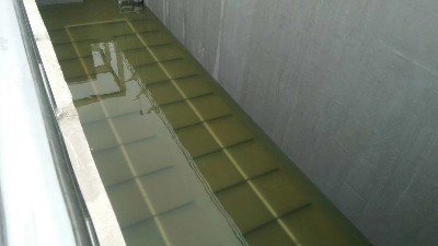 鲁蒙LM乙烯基酯复合防腐防水涂料应用于废水池